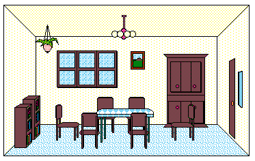 "2 and a half D" Side View Interiors Plan